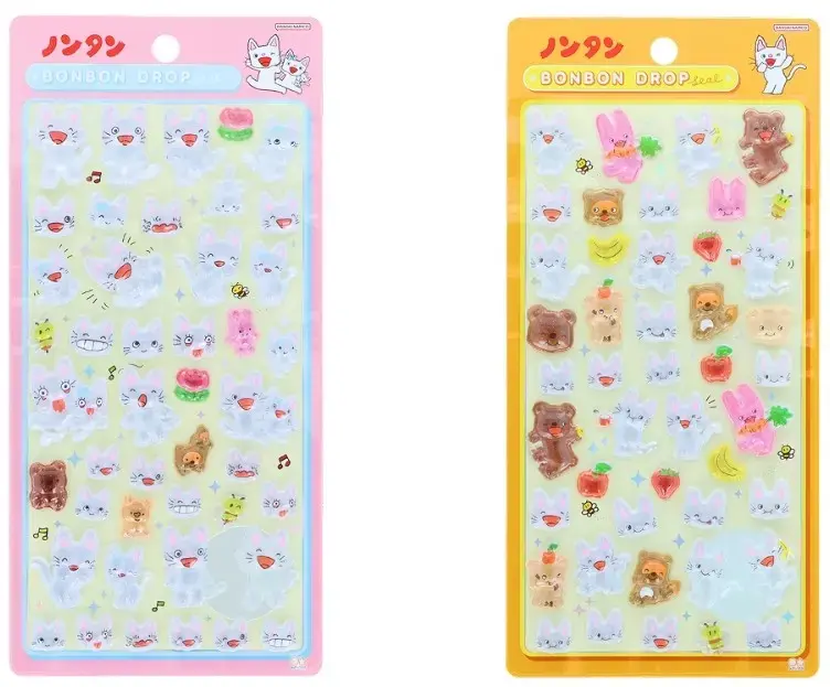 【抽選販売】ボンボンドロップシール　ノンタン　/　お茶犬